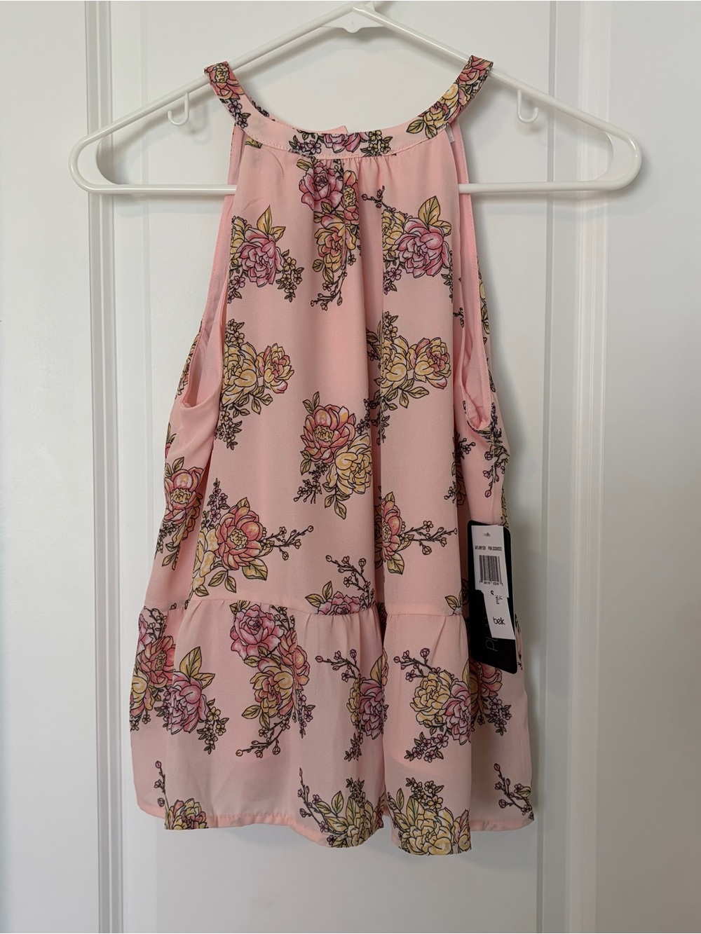 NWT Planet Gold- Pink Floral A-Line Tiered Skirt
Size S